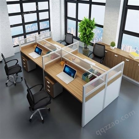 西安企业职员桌位 公司办公桌卡位 带屏风办公室工作桌 员工工位桌电销桌支持定制