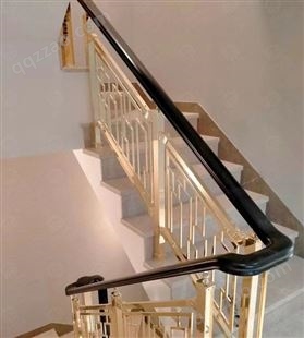 欧式铜楼梯护栏精雕花板 铜艺楼梯扶手 别墅栏杆定制