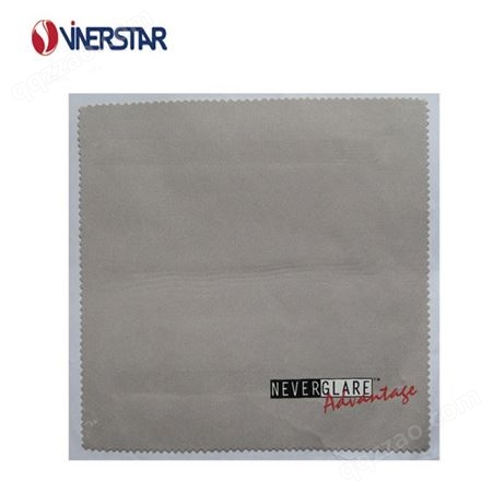 眼镜布 可定制透明PVC袋擦拭布丝印压印转印超细纤维镜布