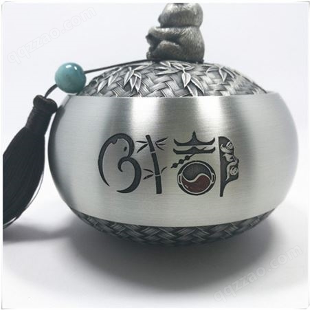四川特色纪念品 纯锡茶叶罐 元素相关纪念礼物