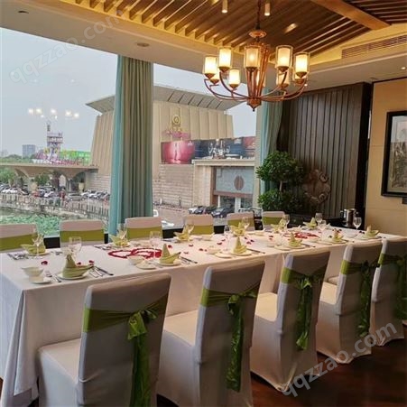 木杉 展会宴会桌布 商用场所餐厅客厅单色台布会议桌裙定制