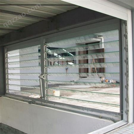 钢化玻璃型 阳光板型 铝合金包边型百叶窗 可定制