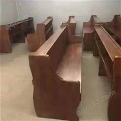 沈 阳教堂长椅 教会实木椅子 长度可定制 颜色可选 多种教堂设备