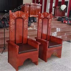 教堂座椅 实木 可定制加厚 全国教堂均可发货 恒森