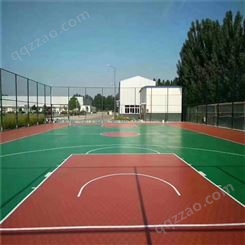 运动场地 公园硅PU篮球场 球场翻新 原材料生产厂家 奥健