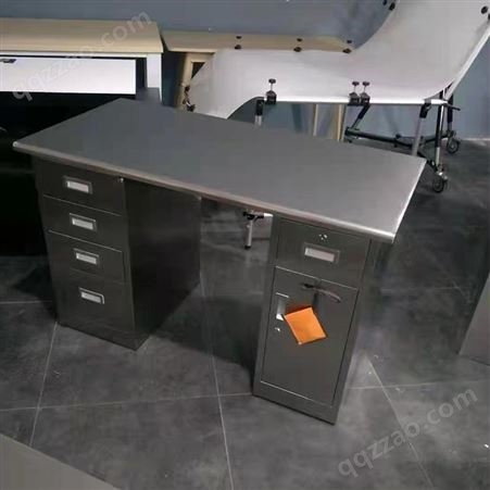 不锈钢电脑台式桌办公桌带抽屉 无尘车间操作台 抗压耐用