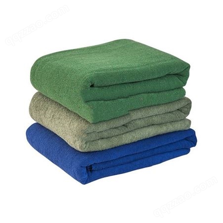 暖毯子羊毛应急民政救灾野营墨绿军绿色公用被装毯子