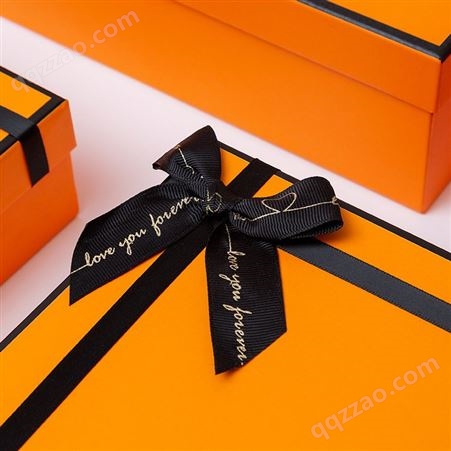 现货橙礼物盒大号包装空盒子香水口红伴手礼盒空盒批发