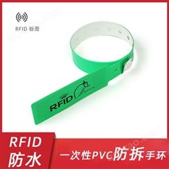防水防拆RFID演唱会赛事门票身份识别PVC一次性腕带