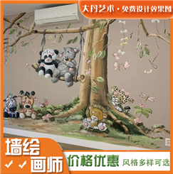 幼儿园动物探索墙绘 柳 州手绘画师绘制 画面防污耐脏 敢质保10年