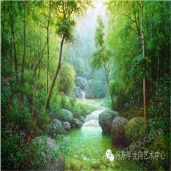 朝鲜画 朝鲜油画价格 郑成学（功勋艺术家）《绿野仙踪》167x95