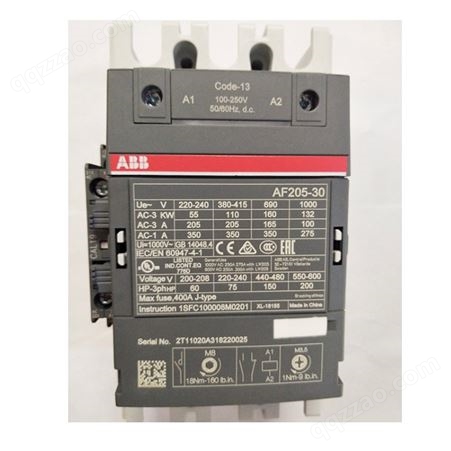 ABB交流接触器-A、AF、AX、AL、UA（切换电容）等abb电气代理