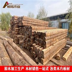 松木原木 4米6米12米河道加固松木桩 建筑工程木材 可