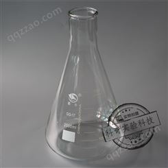 【蜀牛】2000ml 三角烧瓶(小口) 2L玻璃三角瓶 锥形瓶 广口