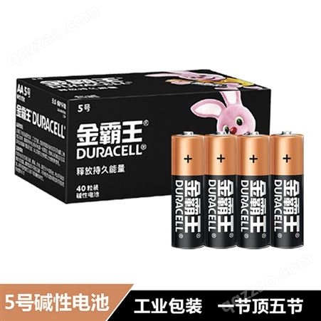 DURACELL金霸王5号电池1.5V碱性工业装LR6 MX1500 1.5伏AA电池
