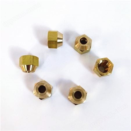 空调铜钠子铜帽 外机连接管黄铜螺母加厚 制冷配件