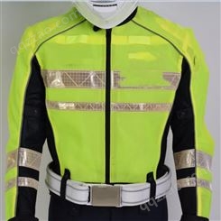 夏季摩托车铁骑骑行硬网反光服 耐磨透气安全防护