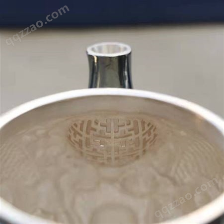 祥龙献瑞小银壶 纯银999泡茶壶手工一体高浮雕银茶具茶器沏茶壶