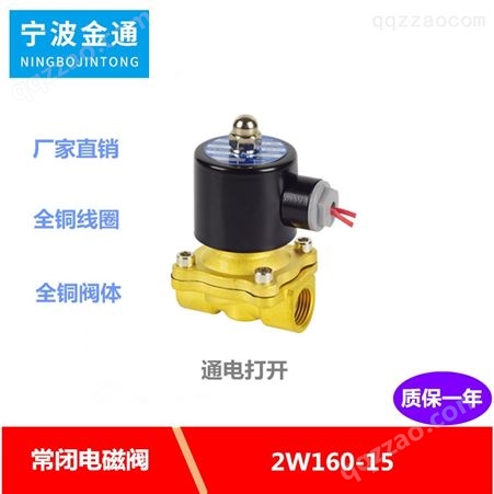 2W160-15直动式电磁阀4分通用水阀零启动阀防爆防水气阀