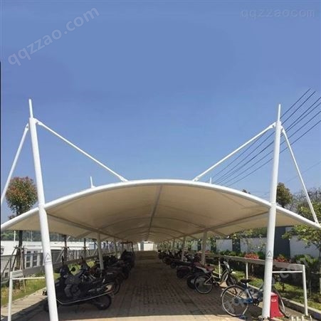 安装膜结构自行车雨棚 郑州停车场充电桩棚厂家 结实耐用 品质厂家