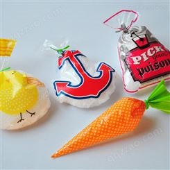 海丰食品包装袋新款曲奇雪花酥过年零食可爱袋子糖果自封袋